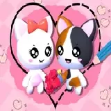 Love Cat Draw Puzzle